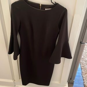 Calvin Klein LBD 3/4 Bell sleeve size 2